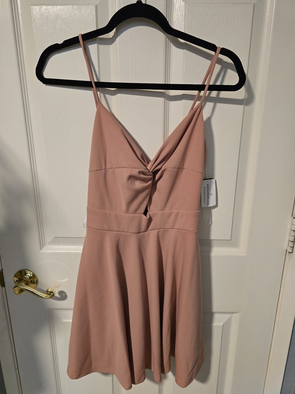 Windsor Dusty Rose Twist-Front Dress
